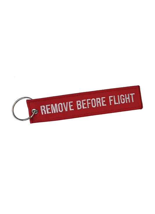 Remove Before Flight Keychain